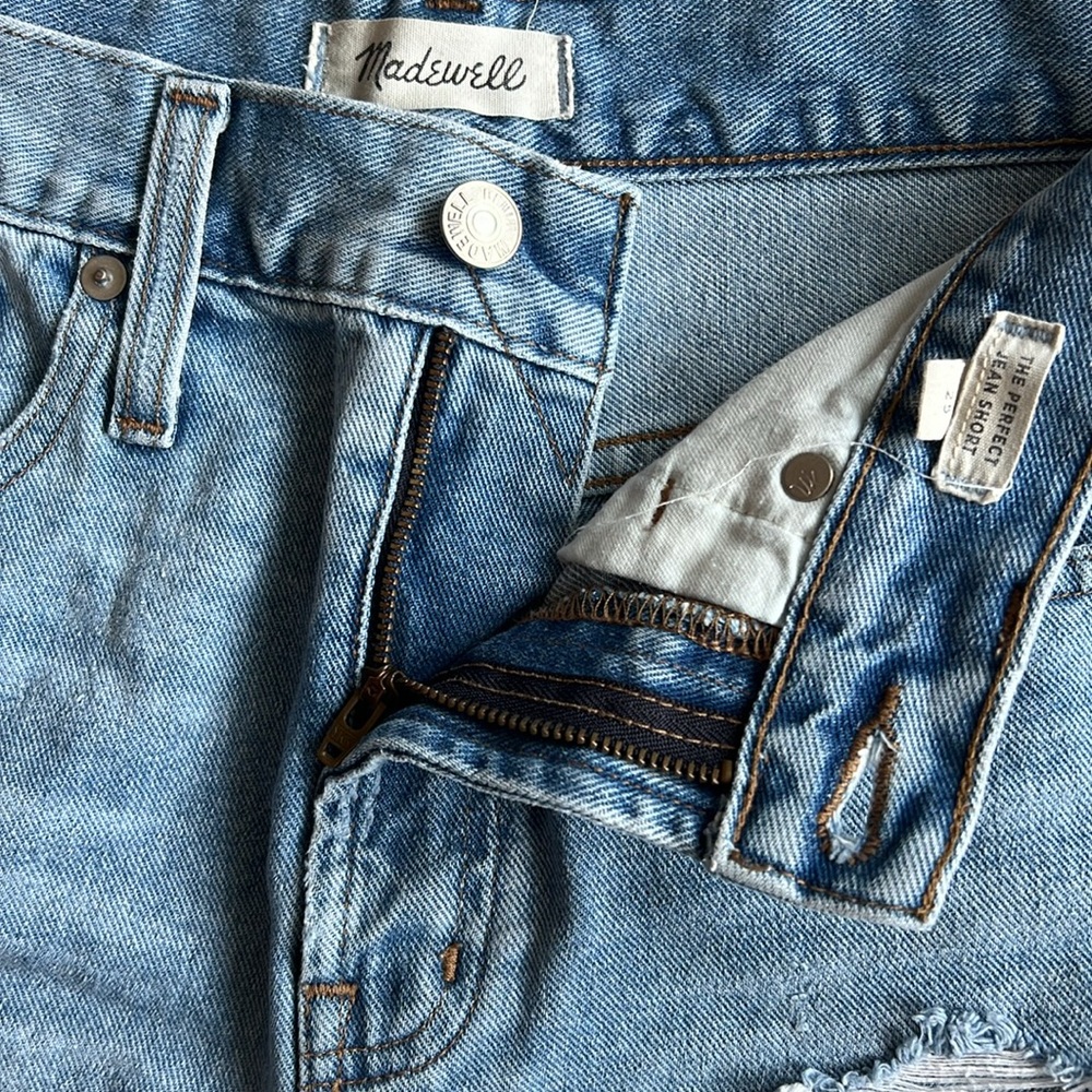 Madewell The Perfect Jean Short Distressed Women’s Size 25